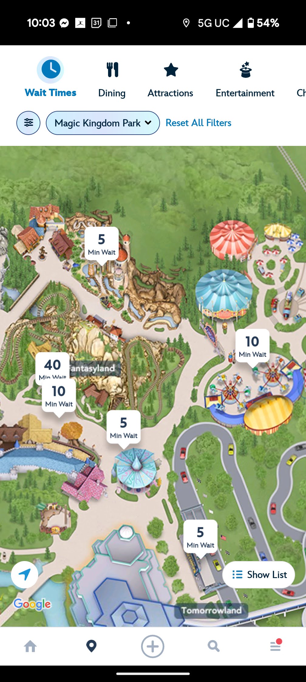 Disney World Magic Kingdom Extra Magic Hours Fantasyland wait times
