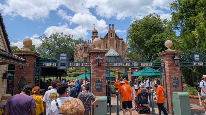 Disney World Magic Kingdom Haunted Mansion entrance Disney World Magic Kingdom Haunted Mansion entrance