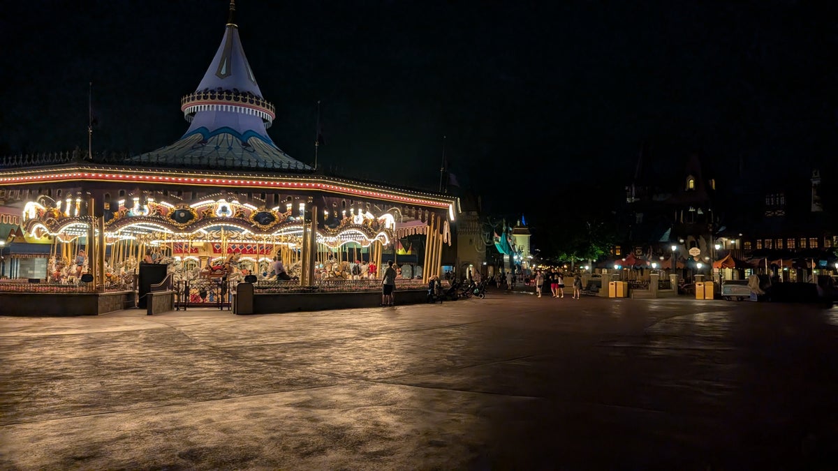 Disney World Magic Kingdom carousel during Extra Magic Hours