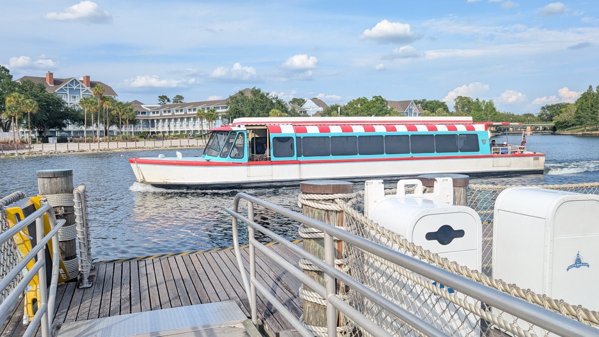 Disneys Yacht Club Resort amenities Friendship Boat at the dock