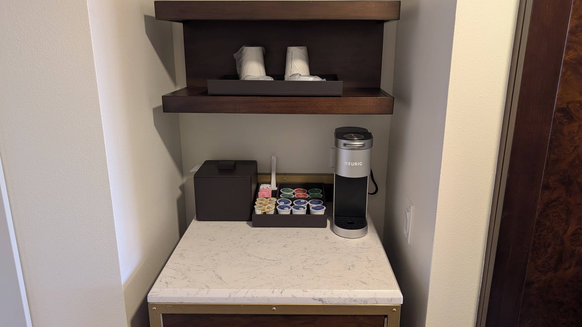 Disneys Yacht Club Resort guest room coffee station