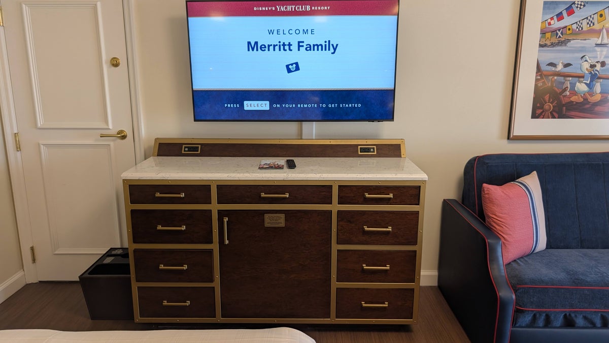 Disneys Yacht Club Resort guest room dresser