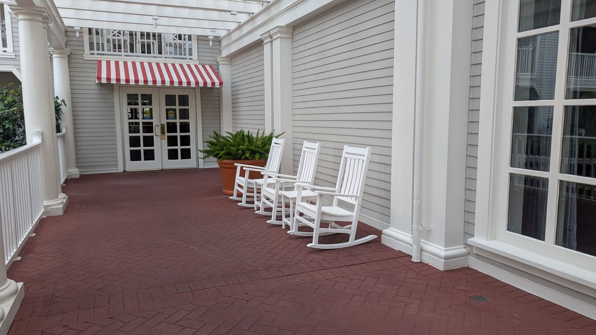 Disneys Yacht Club Resort lobby back porch