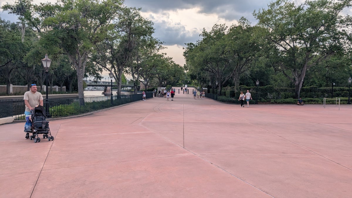 Disneys Yacht Club Resort walkway from Epcot