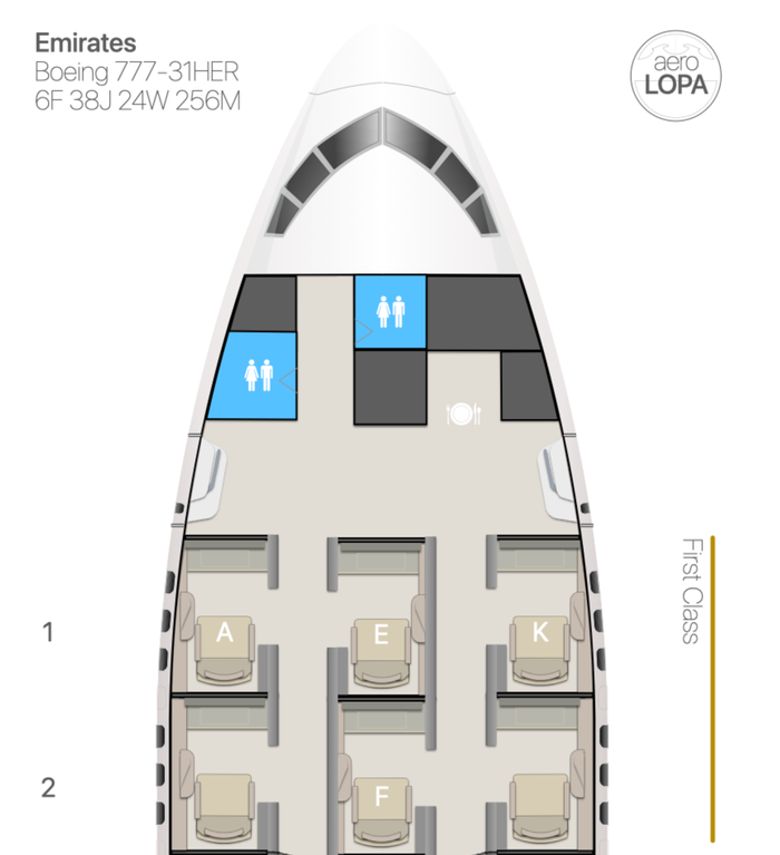 Emirates Aerolopa Seat Map
