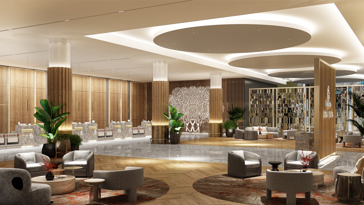 Emirates new first class check in