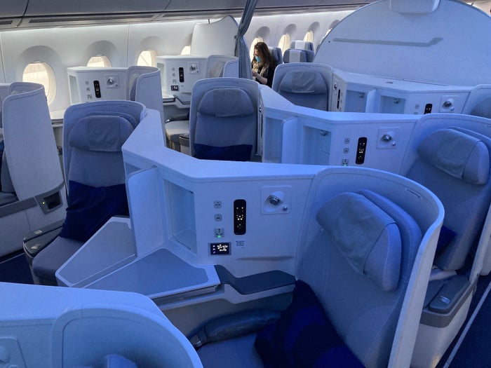 Finnair A350 old business class cabin Finnair A350 old business class cabin