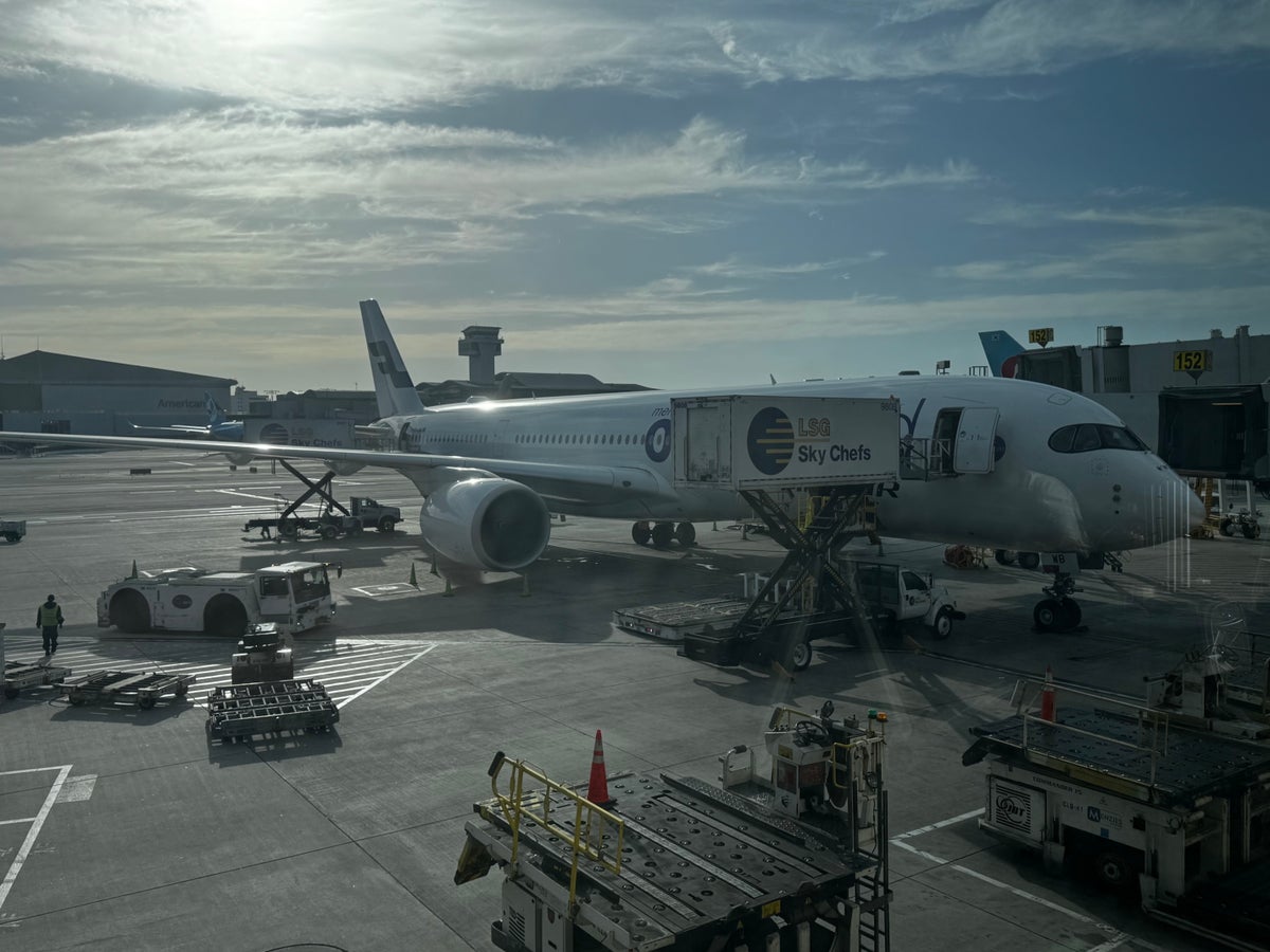 Finnair A350XWB at LAX gate