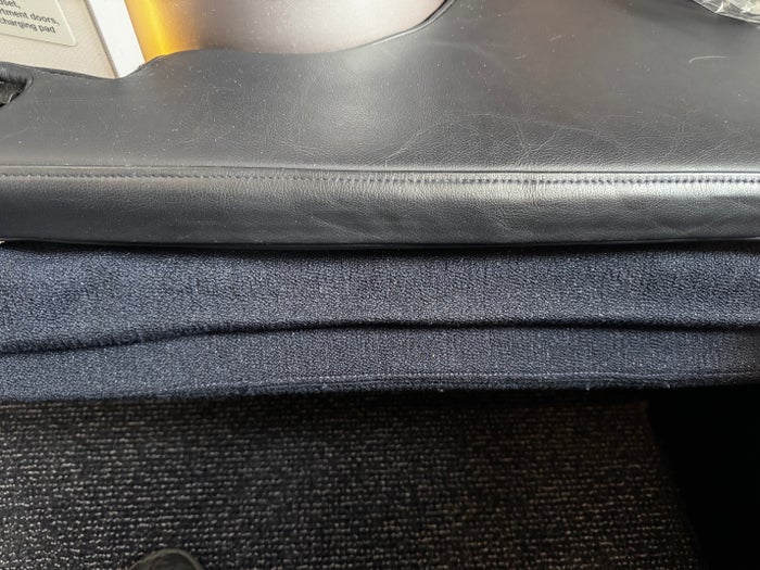 Finnair A350XWB business class fold down section