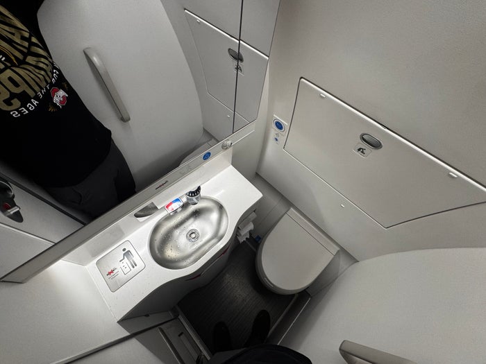Finnair A350XWB economy lavatory Finnair A350XWB economy lavatory