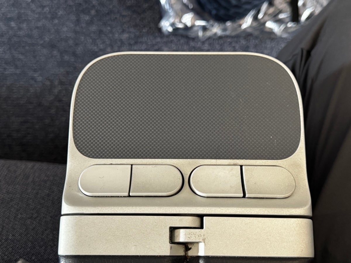Finnair A350XWB premium economy cocktail table