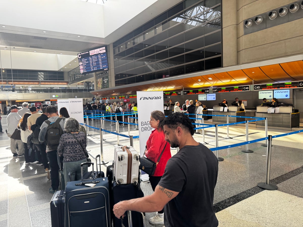 Finnair check in area LAX