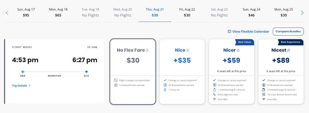 Fly Breeze Sale