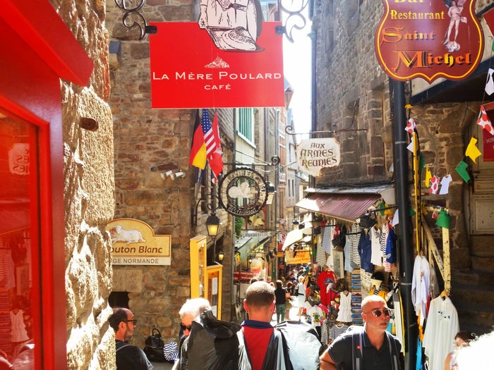 France Mont St Michel Street France Mont St Michel Street
