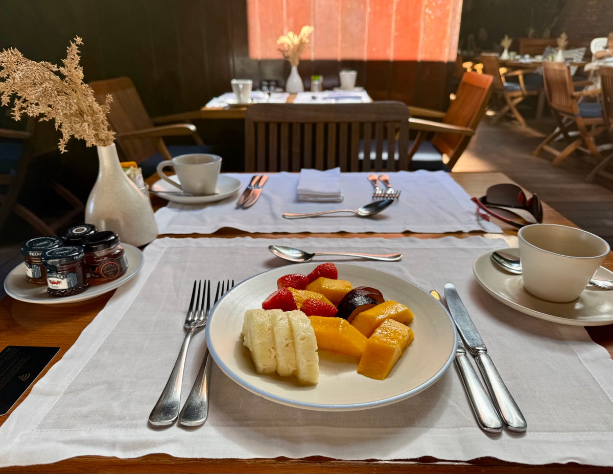 Fruit platter at the Hotel Fasano Rio de Janeiro