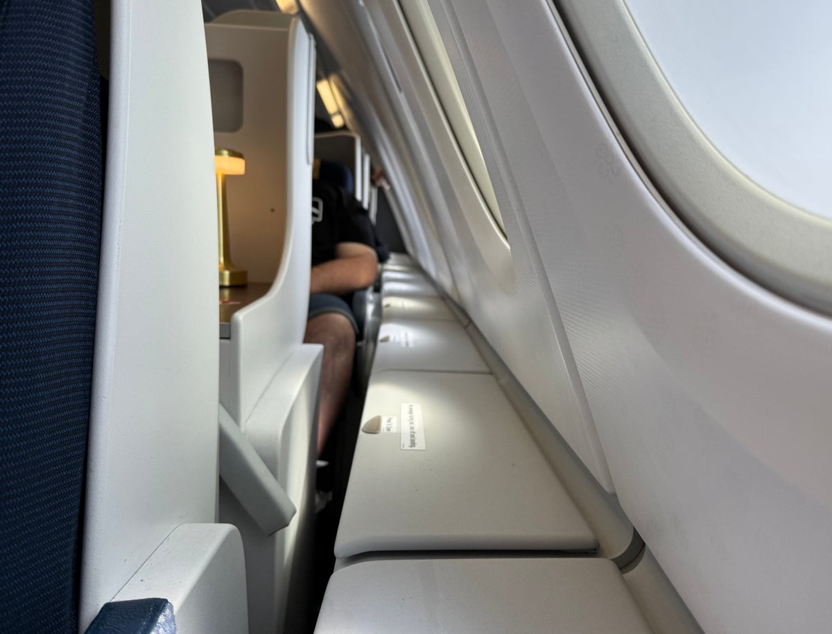 Global Airlines Airbus A380 side storage