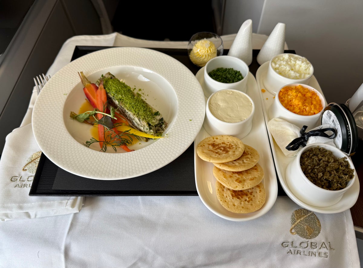 Global Airlines business class starters