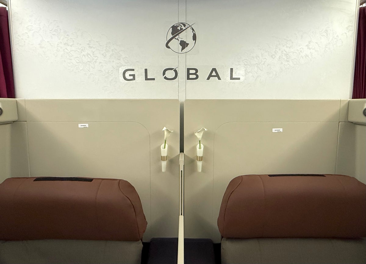 Global Airlines first class cabin