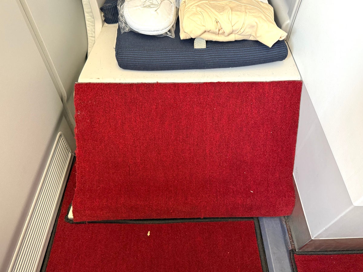 Global Airlines seat footrest