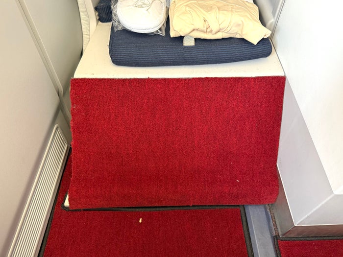 Global Airlines seat footrest