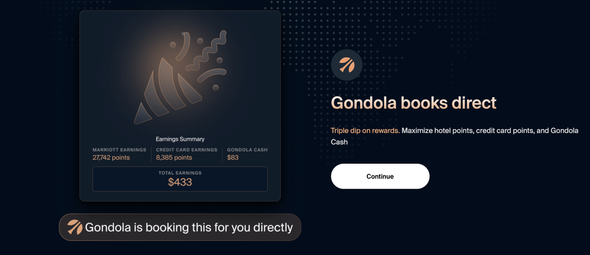 Gondola triple dip