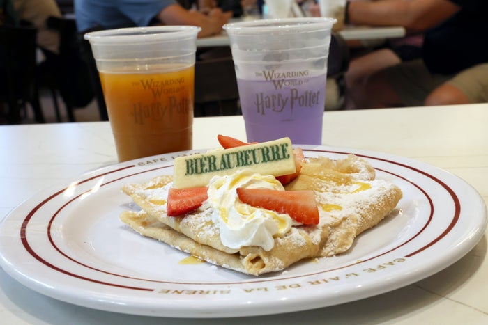 Harry Potter butterbeer crepes Harry Potter butterbeer crepes