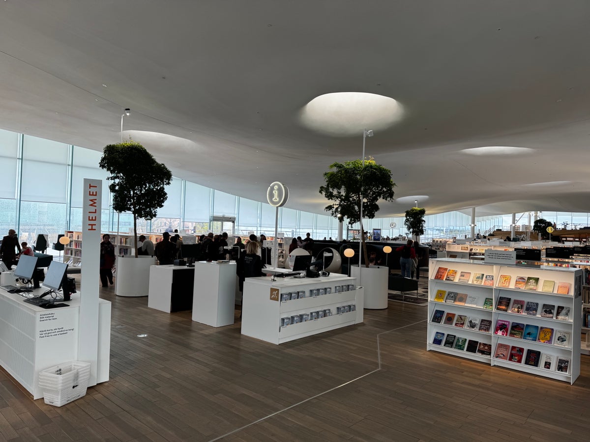 Helsinki Central Library Oodi information desk