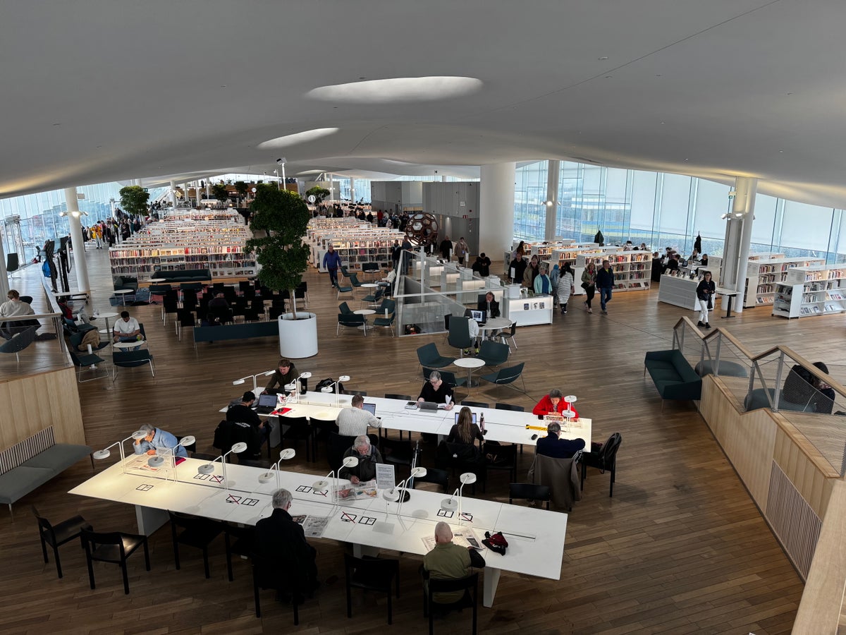 Helsinki Central Library Oodi top floor