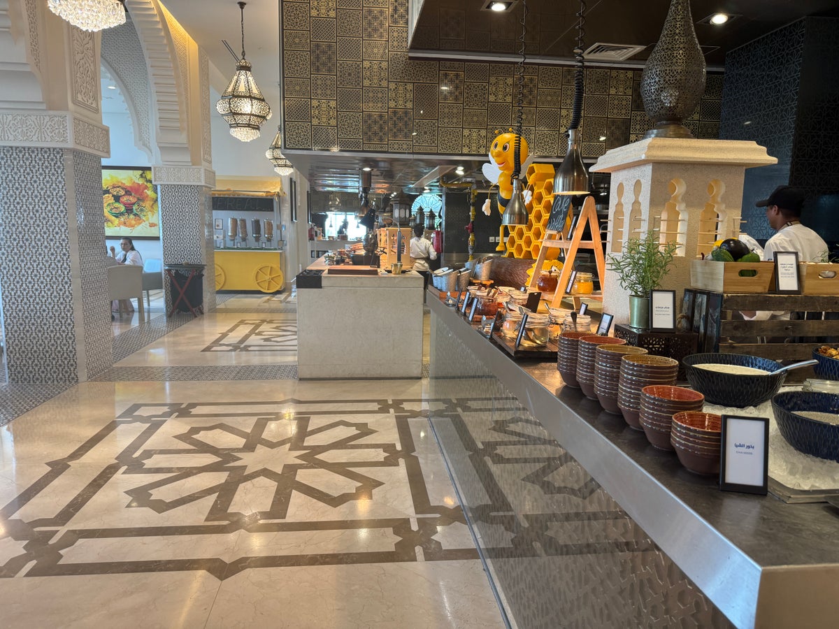Hilton Salwa Beach Resort breakfast