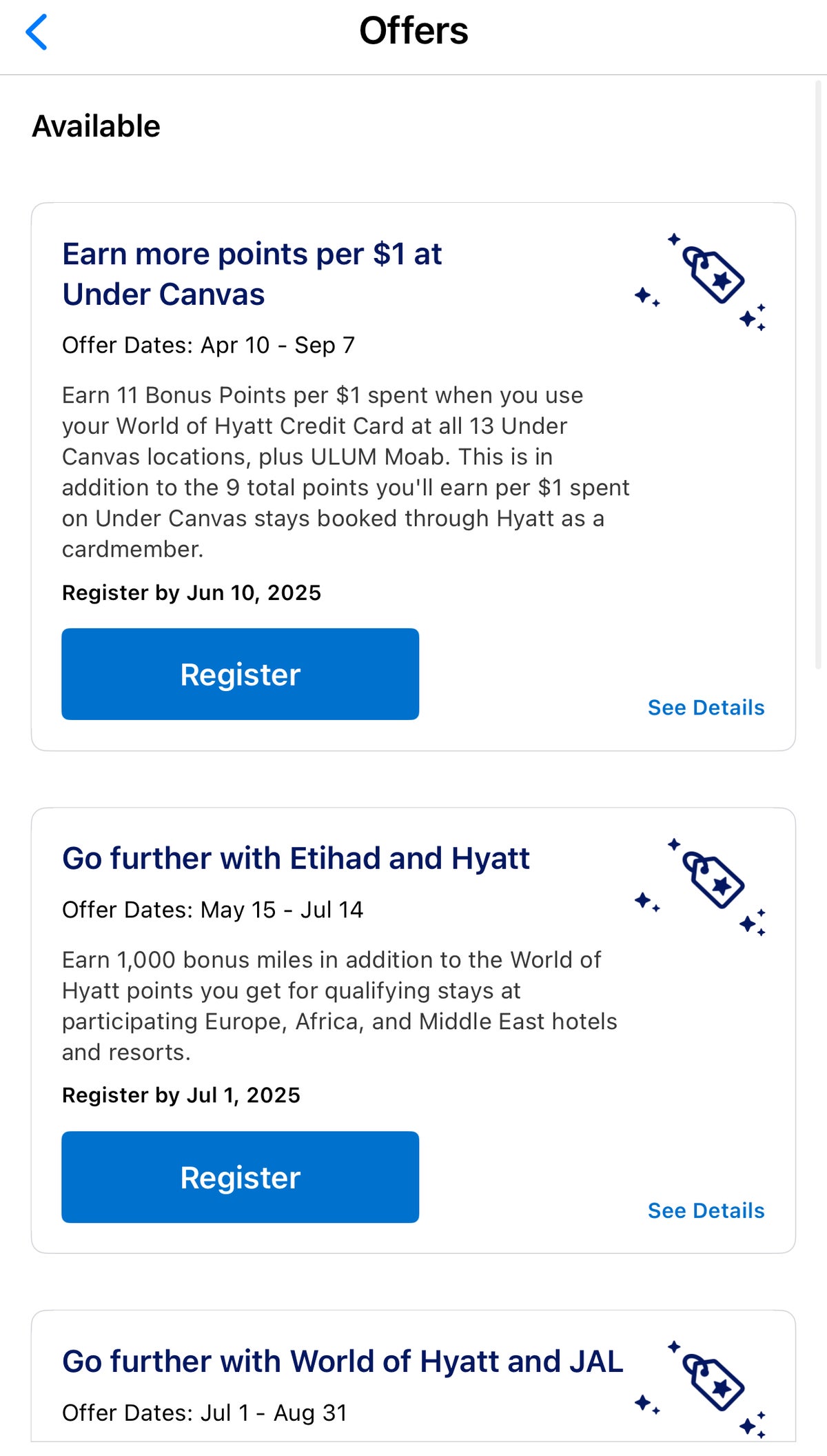 Hyatt App Offers