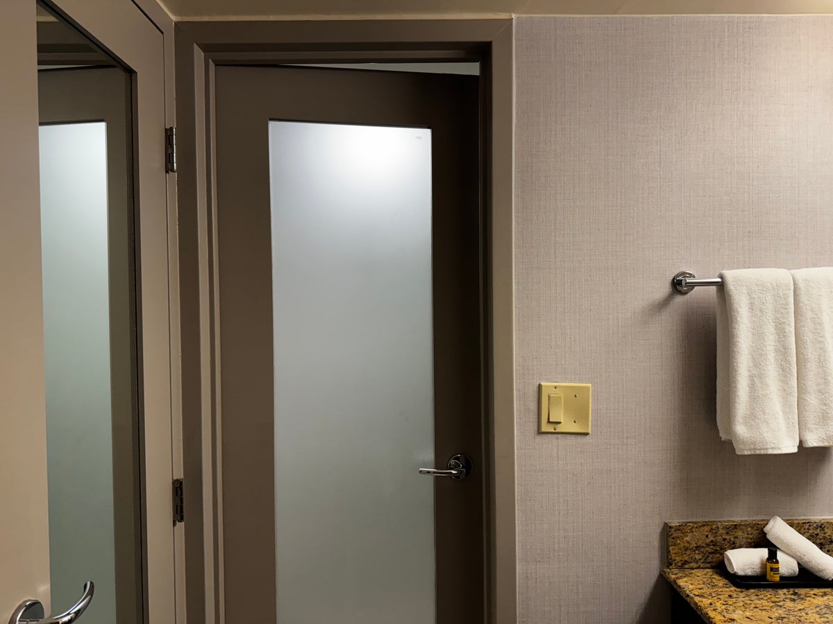 Hyatt Regency DFW bathroom door