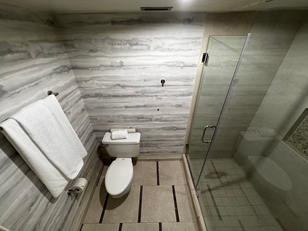 Hyatt Regency DFW bathroom toilet shower