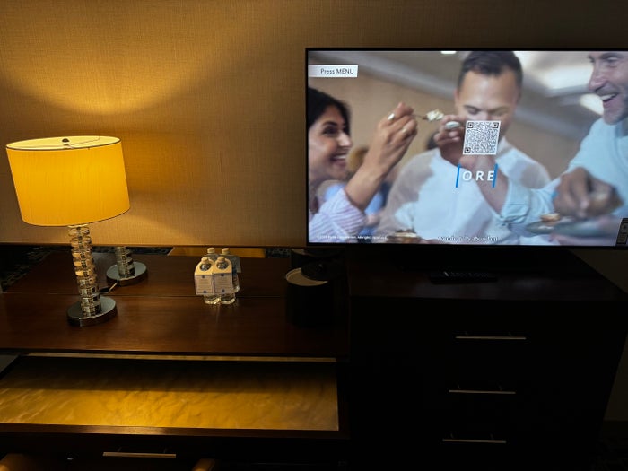 Hyatt Regency DFW bedroom TV desk