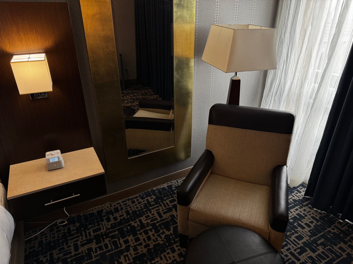 Hyatt Regency DFW bedroom chair lamp
