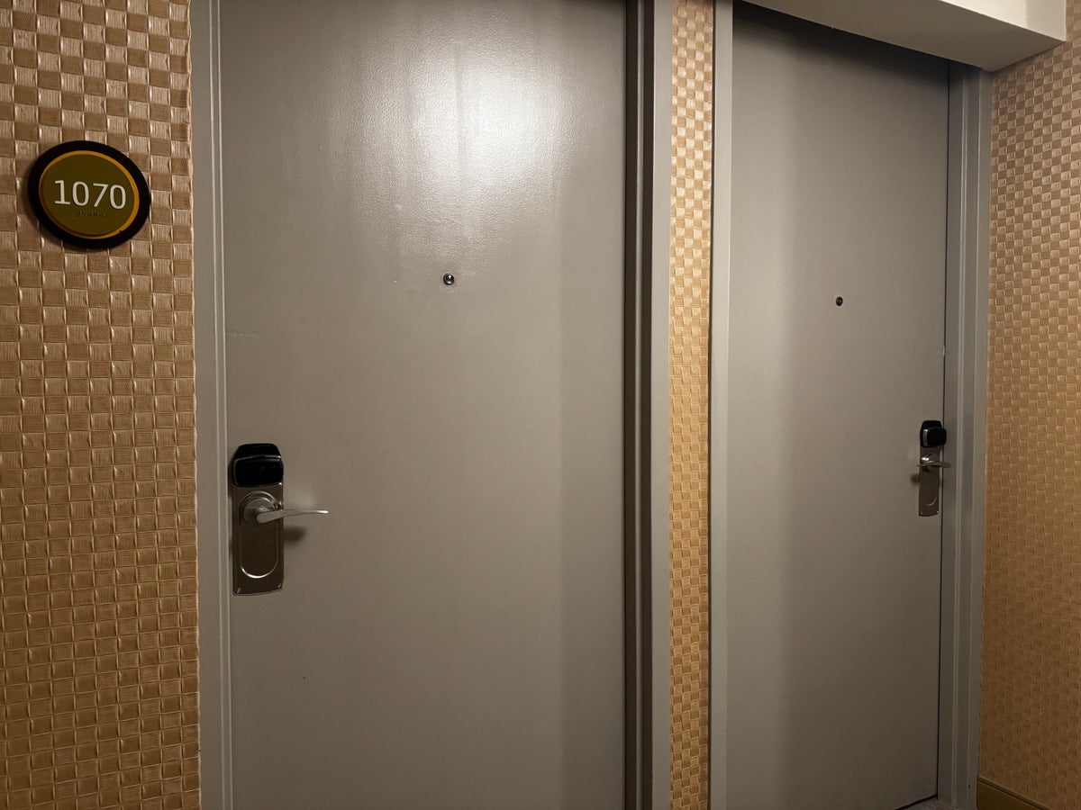 Hyatt Regency DFW bedroom door 1070