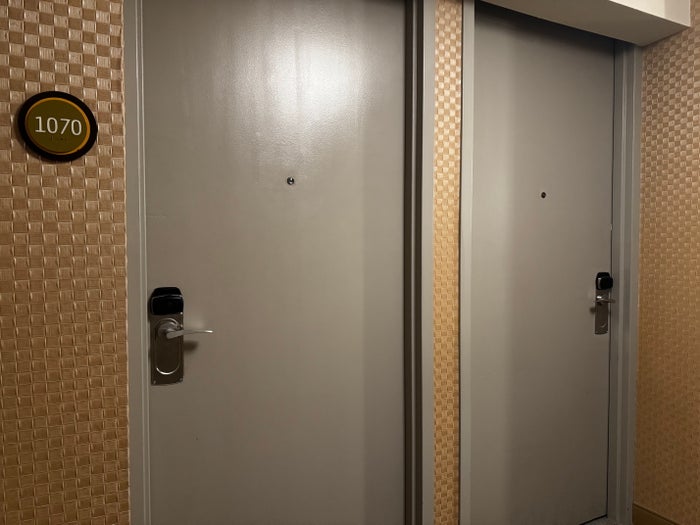 Hyatt Regency DFW bedroom door 1070