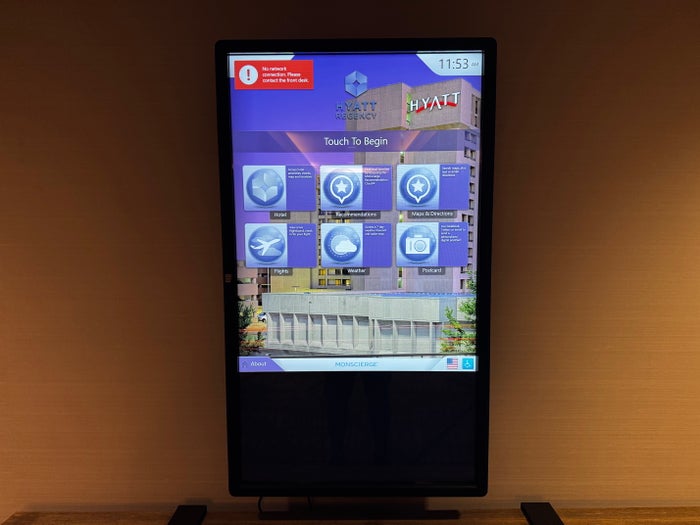 Hyatt Regency DFW digital information board