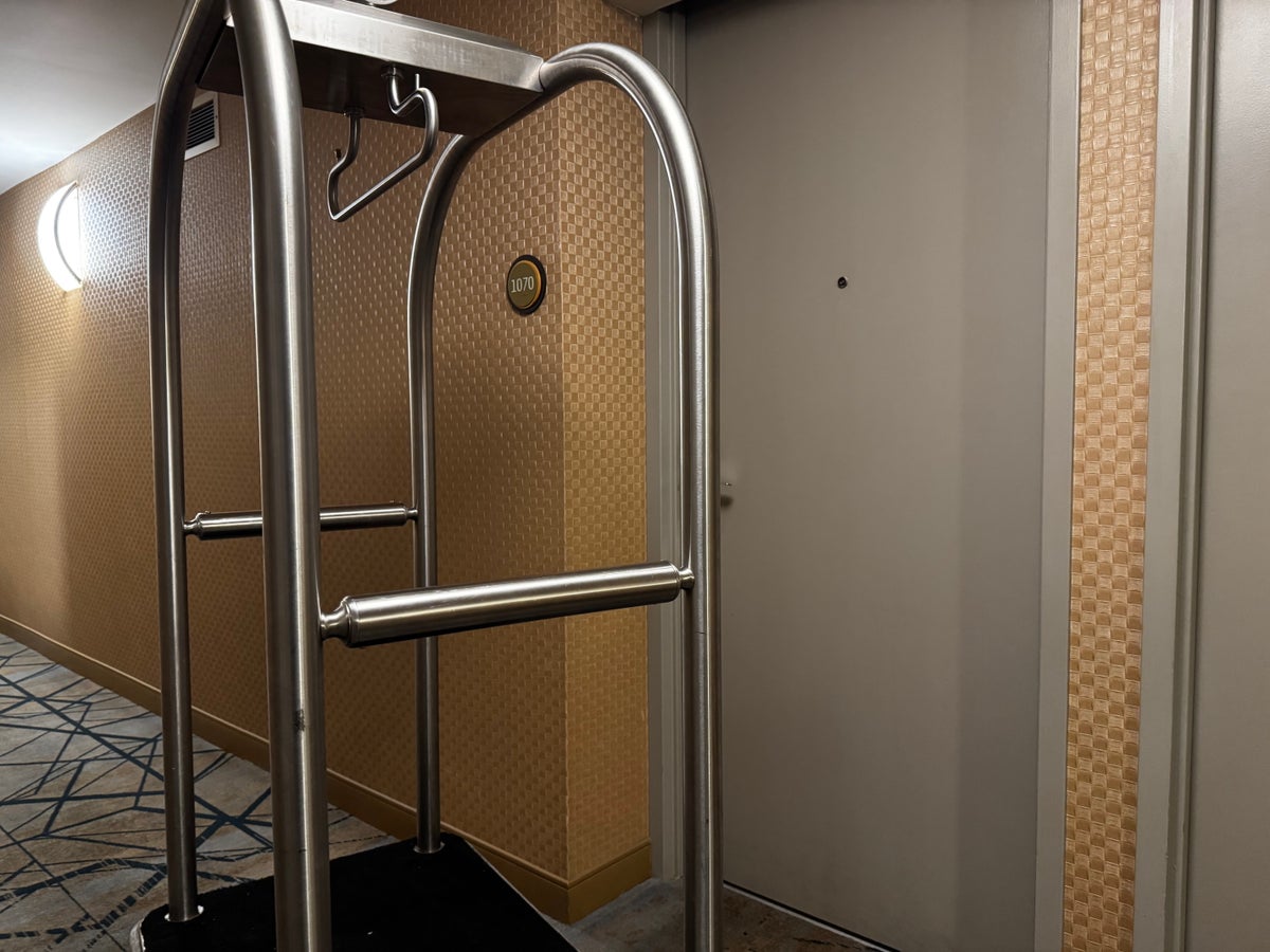 Hyatt Regency DFW door with luggage cart