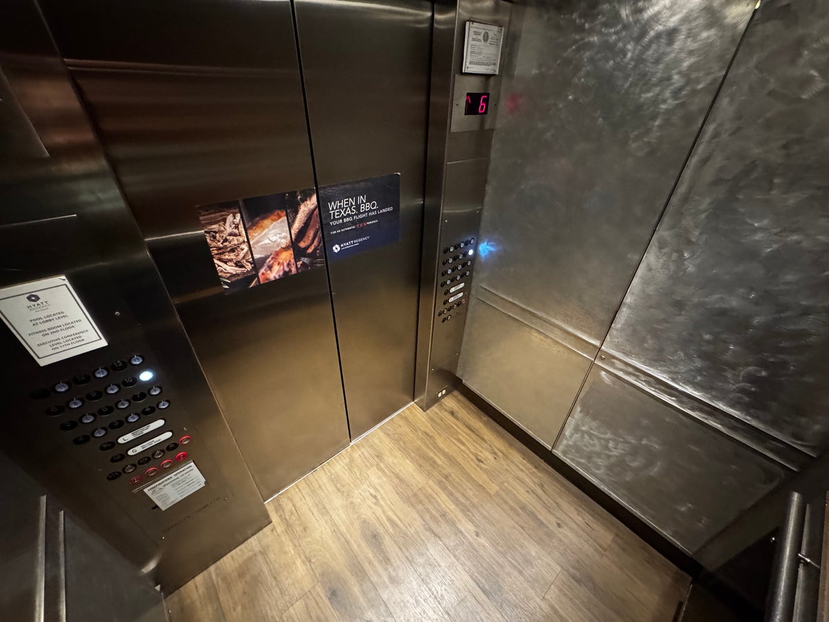 Hyatt Regency DFW elevator interior