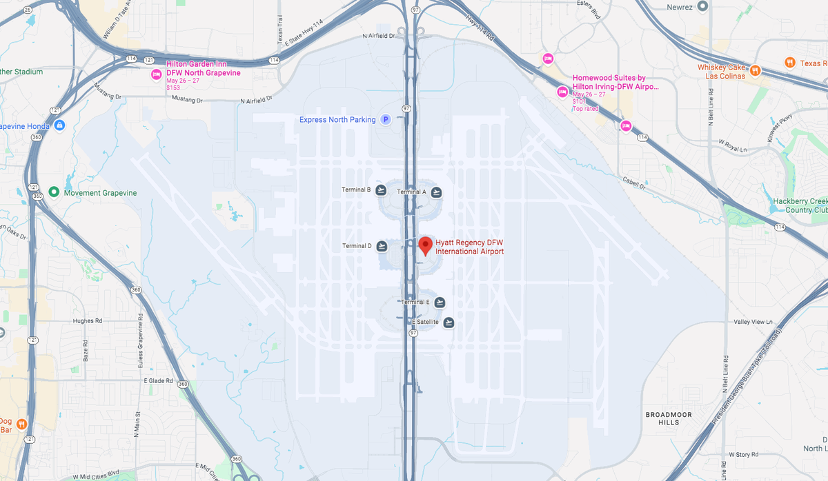 Hyatt Regency DFW location