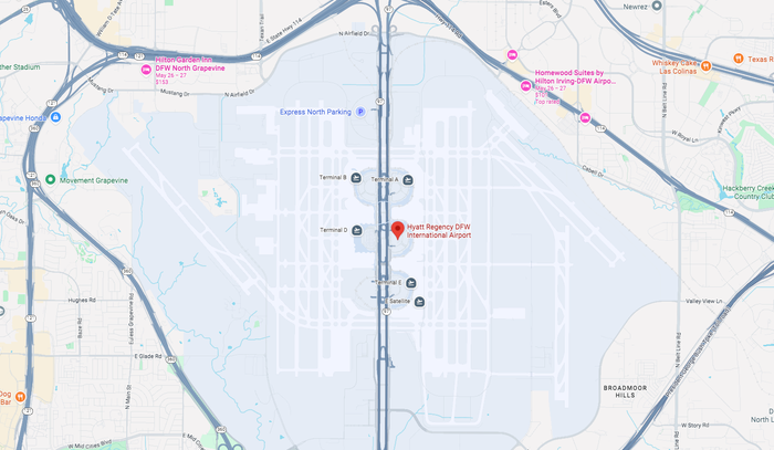 Hyatt Regency DFW location