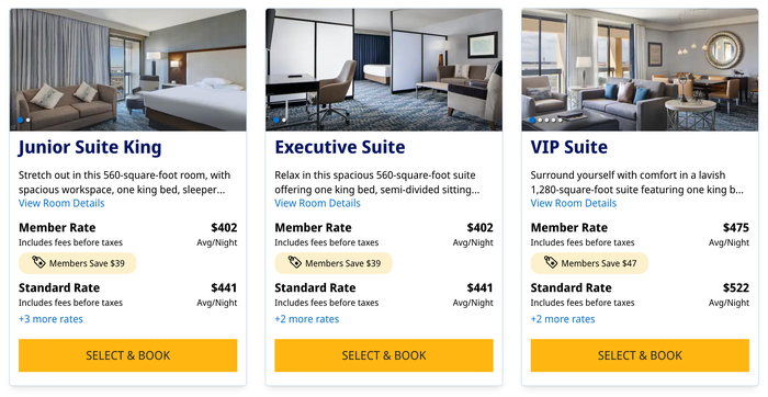 Hyatt Regency DFW suite prices