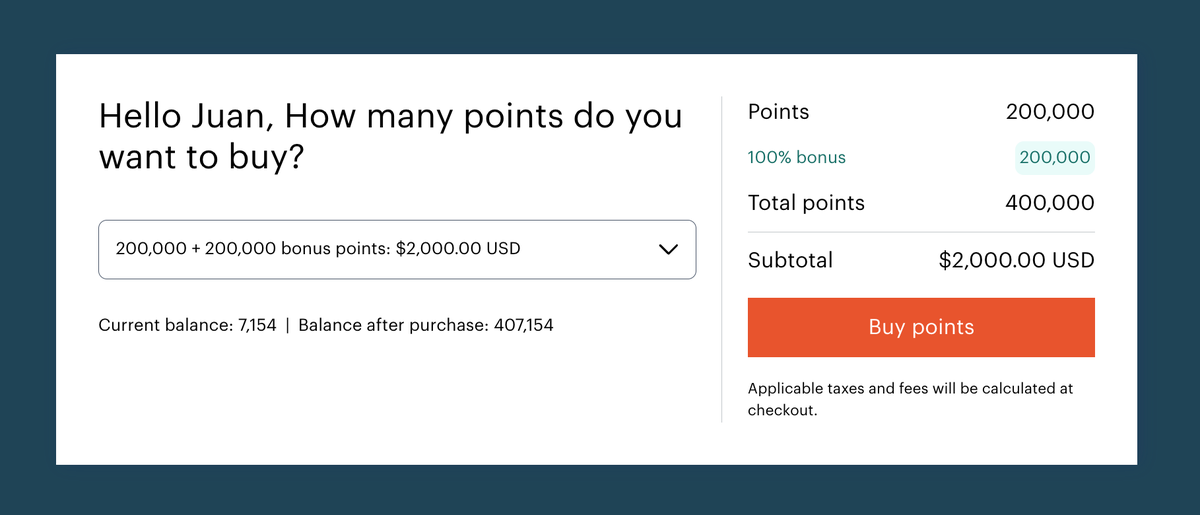 IHG Buy Points Promo
