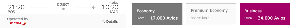 Iberia Awards 34k