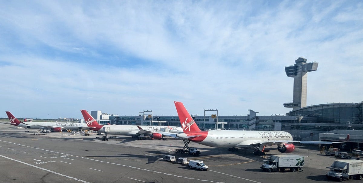 JFK Terminal 4 Tower Virgin Atlantic A350 1000