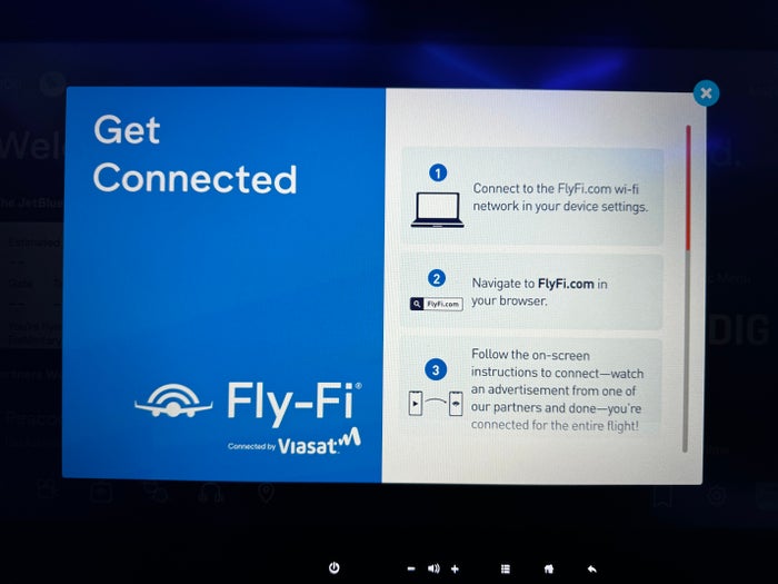 JetBlue Mint A321XLR BOS MAD wifi instructions