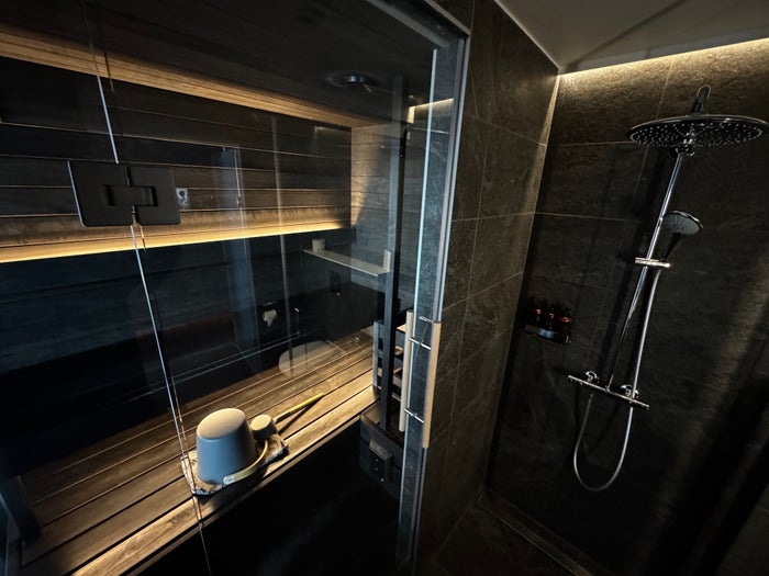Lapland Hotels Arena Tampere bathroom sauna shower Lapland Hotels Arena Tampere bathroom sauna shower