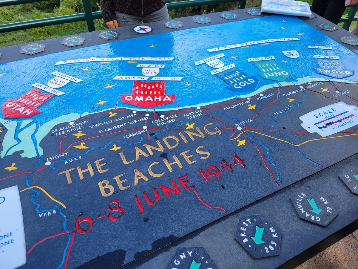 Normandy Map of the Beach Landings