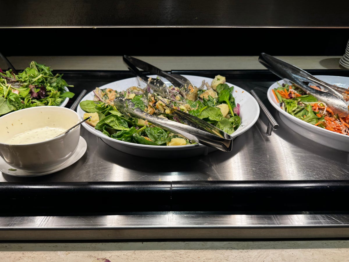 Oneworld Lounge LAX salads