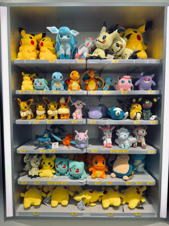 Pokemon center stuffed toys